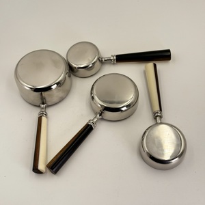 Affordable Stainless Steel <b>Measuring</b> <b>Cups</b> <b>Set</b> of 4 with Wooden Resin Handles Elegant Design Perfect for Baking Tea Kitchenware - Product Image 5