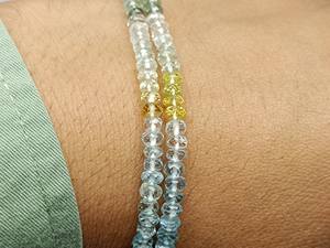 Cuentas Redondas Facetadas de Aguamarina Natural de 4mm a 5mm para la Elaboración de Joyería Atractiva para Mujeres o para Regalo por M.Y.GEMS - Product Image 6