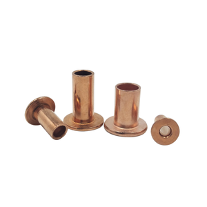 Pièces automobiles, nouveau design, rivets plats creux en cuivre électro-plaqué de qualité supérieure - Product Image 1
