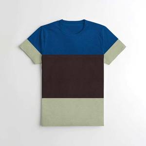 Dernière conception de couleur contrastée Service OEM Nouveau style de mode Vêtements pour hommes T-shirts pour hommes 100% coton Streetwear d'été T-shirts - Product Image 1