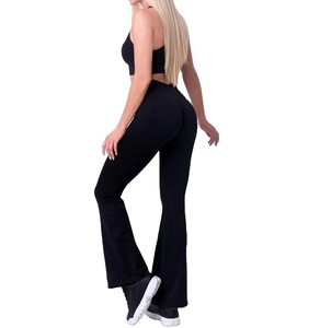 Fashion <b>Men</b> Flared Leg Legging Mid Waist Lightweight Casual Fitness Pants Workout Active <b>Trousers</b> 2026 - Product Image 4