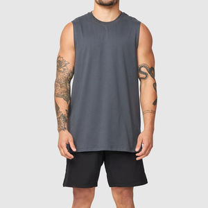 Etiqueta privada Material por encargo Ropa deportiva Hombres Camiseta sin mangas Nueva llegada Camiseta sin mangas de alta calidad para hombres Venta en línea - Product Image 5