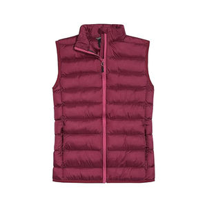 Chaleco Acolchado de Invierno para Mujer al por Mayor, Chaqueta sin Mangas con Cremallera, Tejido de Punto, Relleno de Poliéster, Color Personalizado, Ropa Exterior Informal - Product Image 4