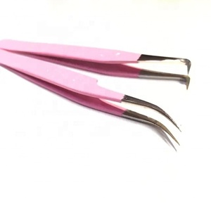 Meilleures pinces à extensions de cils RABIA MIRAAL INDUSTRIES de haute qualité, nouvelle conception en acier inoxydable titane noir - Product Image 4