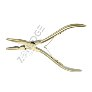 คีมต่อผมสีทองสำหรับมืออาชีพคีมปากนกแก้วไมโครลิงค์ลูกปัด - Product Image 1