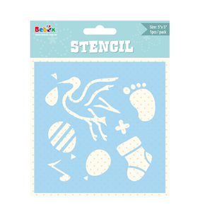 Ensemble de pochoirs à motifs pour bébés, en matériau PET, pour peinture et scrapbooking DIY - Product Image 6