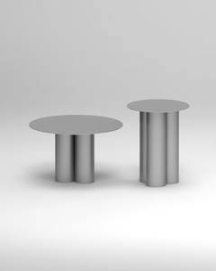Mesa de Centro Moderna de Estilo Simple con Diseño de Roca y Metal, Portátil, con Almacenamiento, Diseño Duradero para Sala de Estar, Muebles para el Hogar - Product Image 4