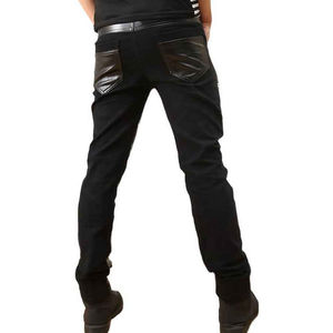 Custom New <b>Mens</b> Leather Pant <b>Jeans</b> Best Leather Pants Trousers genuine <b>Flared</b> Leather Pants - Product Image 2