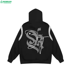 Adults Street Wear Acid Washed Distressed Hoodies Custom Rhinestones <b>Work</b> for <b>Fleece</b> 100% Cotton Winter Sweatshirts - Product Image 5