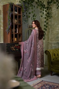 Robes de pelouse en coton, costume 3 pièces brodé sur mesure pakistanais pour dames, vêtements de fête - Product Image 5