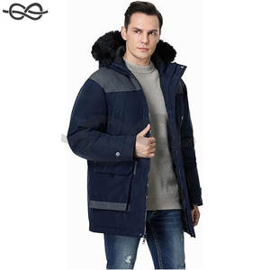 Parka de invierno para hombre, chaqueta acolchada cálida de peso pesado, Chaqueta larga con capucha, chaqueta a prueba de viento con aislamiento, clima frío extremo - Product Image 5