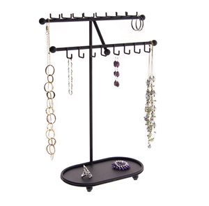 Vente de porte-bijoux de table pour dressing porte-bijoux en métal plaqué or support article décoratif organisateur cosmétique pour salon. - Product Image 4