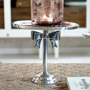 Aluminium 3 <b>Tier</b> Silverware <b>Cake</b> and Dessert Stand Exclusive Quality Mirror Polished Brass Aluminium <b>Cake</b> Stand - Product Image 6