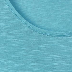 T-shirt décontracté pour femme à col rond, personnalisé, imprimé sérigraphié et brodé, en coton et polyester, anti-boulochage, respirant – Grande Vente - Product Image 6