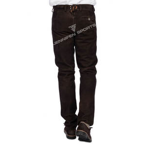 Pantalon en cuir suédé bavarois Lederhosen pour hommes de haute qualité avec boutons brodés à rayures poches latérales avant et arrière - Product Image 3