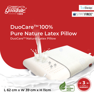 Almohada de látex natural Diseño moderno Tecnología antiestática belga para enfriar Alivio de presión transpirable Profundo cómodo Hecho en Malasia - Product Image 2