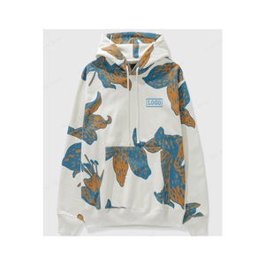 เสื้อฮู้ดดี้ผู้ชาย OEM ผ้าฝ้ายฟลีซ 100% เป็นมิตรกับสิ่งแวดล้อม แขนยาว พิมพ์โลโก้ตามสั่ง ทรงปกติ ปักลาย - Product Image 4