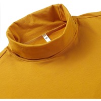 Pull à col roulé pour homme, décontracté, à manches longues, respirant, séchage rapide, personnalisable, tricoté, t-shirt de haute qualité, vente en gros