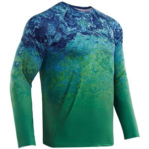 Men's Fishing Clothes Sets Uv protection Tournament Fishing Wear Quick Dry Fishing Shorts Shirts With <b>Neck</b> <b>Gaiter</b> easy to wash - Product Image 1