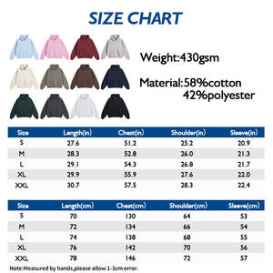 Survêtements pour hommes 430GSM, sweats à capuche unis, pantalons de survêtement à cordon de serrage, sweat-shirt rétro en molleton, ensembles de sweats à capuche streetwear pour hommes - Product Image 3