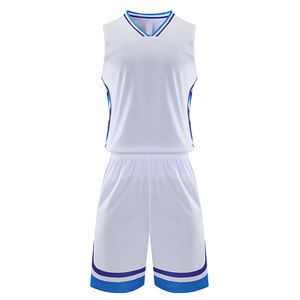 Uniformes de baloncesto transpirables de poliéster 100%, de bajo precio y gran venta, uniformes de baloncesto personalizados con cuello redondo sublimados. - Product Image 5