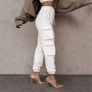 Pantalon de jogging personnalisé brodé pour femme avec taille élastique, coupe ajustée, idéal été comme hiver, style cargo - Product Image 1