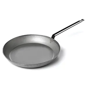 Pre-Seasoned Non-Stick Skillet No-Toxic Coated Carbon Steel Frying Pan for Quick Cooking