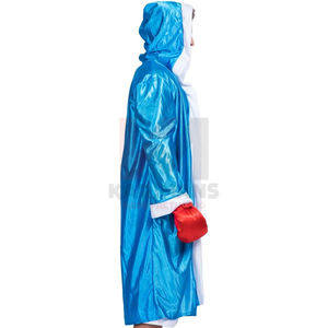 Disfraz de Halloween, Bata de Boxeo con Capucha, Disfraz Personalizado de Cosplay, Traje de Campeón Luchador, Bata de Satén Unisex para Fiesta - Product Image 6