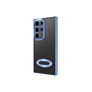 Coque JoieCreatif Omega pour S24 Ultra, en silicone bleu Sierra premium, protection de l'appareil photo, découpe du logo, antichoc - Product Image 3