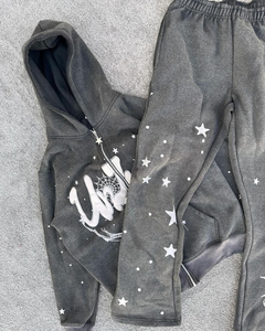 ชุดเซ็ตทรงบาน ซิป ปักลาย พิมพ์ลาย ล้างสีแบบเอซิด ผลิตจากผ้าโพลีเอสเตอร์/คอตตอน ระบายอากาศ แห้งเร็ว เนื้อผ้าหนา สำหรับผู้ชาย สินค้ามาใหม่ เป็นมิตรกับสิ่งแวดล้อม - Product Image 2