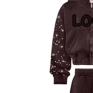 Prix de gros – Nouveauté : Survêtement décontracté pour homme avec strass, matière écologique, respirante, légère et durable, le plus vendu - Product Image 4