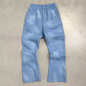 Wholesale Flare Joggers Track <b>Pants</b> Custom Loose Flare <b>Sweat</b> <b>Pants</b> <b>Men</b> Wide Leg Trouser Stacked Flared Sweatpants <b>Men</b> - Product Image 6