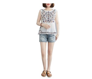 Nouvelles Robes Ethniques Collection 2026 – Tunique Chic Sans Manches Broderie Florale Faite Main pour Filles – Tenue Décontractée - Product Image 2