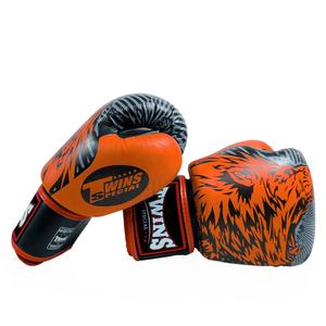 Gants de boxe de haute qualité pour le kick-boxing et le muay-thaï, gants d'entraînement professionnels en cuir de vache véritable pour adultes - Product Image 5