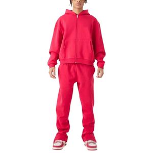 Survêtement zippé pour homme en molleton de coton de haute qualité, sur mesure, vente en gros avancée - Product Image 4