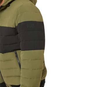 <b>Men's</b> <b>Lightweight</b> Stand Collar Winter Puffer <b>Jackets</b> 2-Pocket Bubble Quilted Design Windproof Canvas High Street Style Front - Product Image 5
