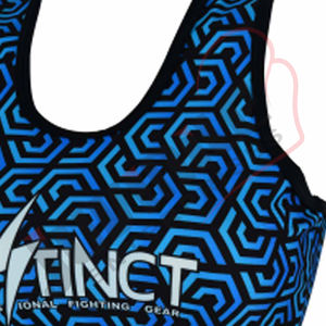 Soutien-gorge de sport bleu doux pour femme, léger et respirant, réversible, design simple, vente en gros - Product Image 3