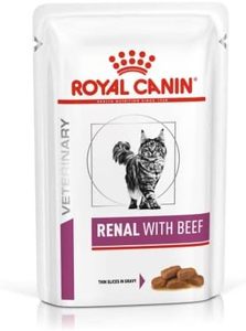Royal Canin Renal Veterinary Health Nutrition Nourriture pour chat Boeuf humide 48x85g sachets - Product Image 3