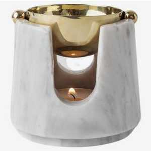 Đá cẩm thạch tự nhiên đồng thau + đá cẩm thạch dầu Burner tinh dầu cao cấp hương thơm khuếch tán hương liệu hương thơm đèn Nhà cung cấp - Product Image 5