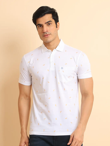 High Quality Men's 100% Cotton Half Sleeve <b>T</b>-<b>Shirt</b> Comfortable Casual Fashion Printed for Polo Neck <b>with</b> <b>Pocket</b> Regular Fit - Product Image 2