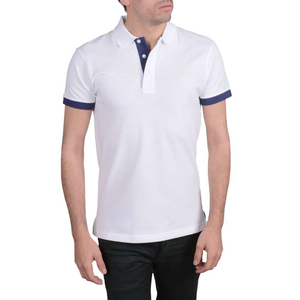 เสื้อกอล์ฟคอตตอนมีปก3ปุ่ม, เสื้อกอล์ฟผ้าฝ้ายแขนสั้นสีทึบกันความชื้นพร้อมฉลากส่วนตัว - Product Image 6