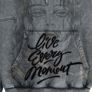 Vente en gros 100% coton 400gsm pull à capuche pour hommes logo personnalisé lavage à l'acide lourd pull surdimensionné pull-over sweats pour hommes - Product Image 2