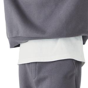 Meilleures ventes de survêtements de course à pied en coton évasé avec logo personnalisé pour hommes Ensemble sweat à capuche et jogging pour hommes - Product Image 4