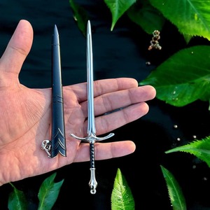 Fantasy Mini <b>Swords</b> | Mini King <b>Sword</b> Miniatures| <b>Sword</b> Miniatures | Medieval Letter Opener, Keychain Knife <b>Sword</b> Pendent - Product Image 4