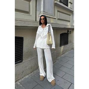 Ensemble à capuche en tricot ajouré Robin 9889 Tissu respirant - Product Image 4