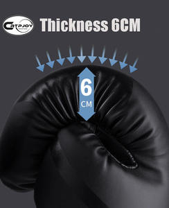 Gants de boxe imperméables 12oz légers universels pour entraînement et compétition, personnalisables OEM, vente en gros, en PU respirant et ajustables - Product Image 2