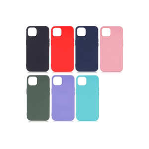 Étui en silicone liquide souple de qualité supérieure pour iPhone 14 Plus Vert foncé Housse de protection antichoc Compatible avec les modèles A53 7 Plus - Product Image 4