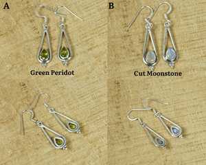 Pendientes de gancho de plata esterlina, regalo de joyería hecho a mano con piedras preciosas cortadas para el Día de San Valentín, pieza de joyería elegante - Product Image 6