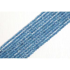 Collar de Cuentas Redondas Facetadas de Topacio Azul - Product Image 1