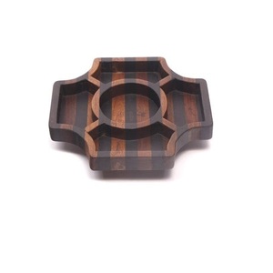 Plateau de service en bois pour la restauration, vaisselle, plat de service, finition noyer, pour la maison, l'hôtel, le restaurant, plateau de mariage, vente chaude - Product Image 3